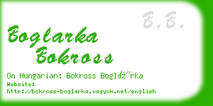boglarka bokross business card